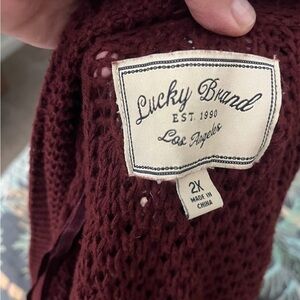 Lucky brand cardigan 2x